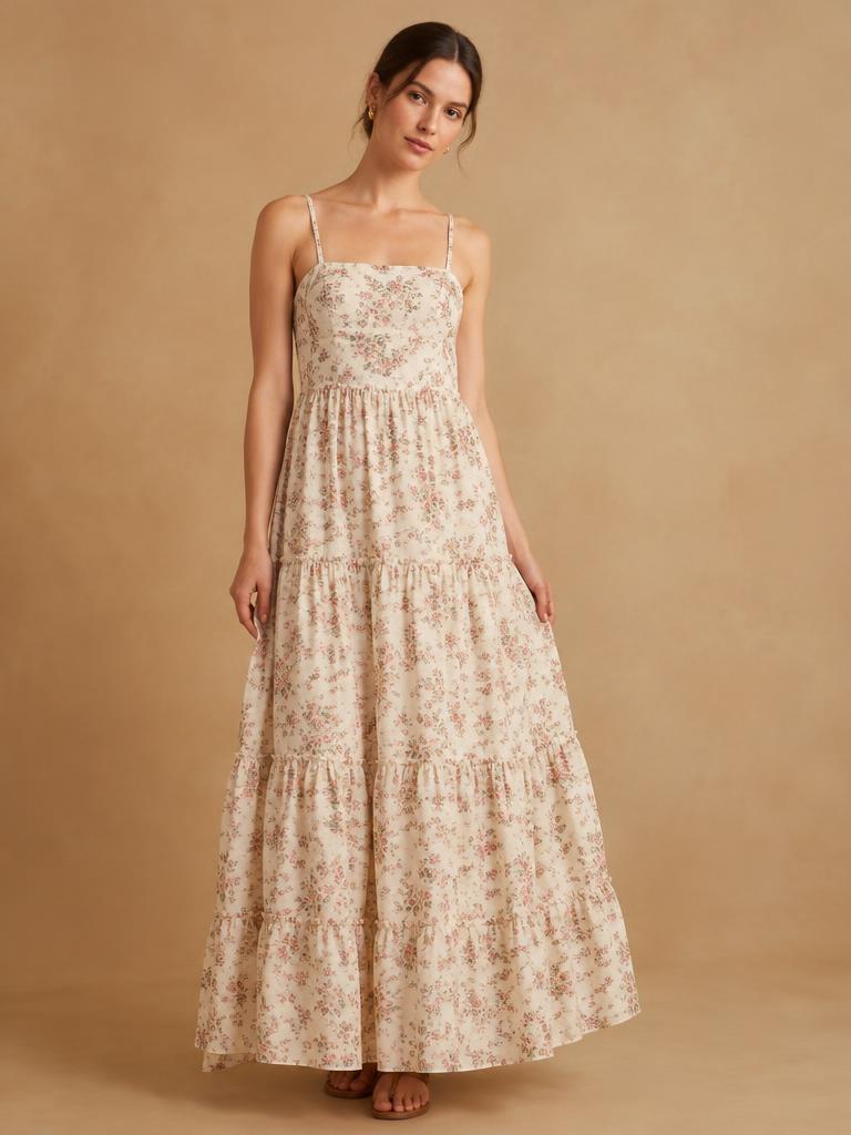 Floral Tiered Maxi